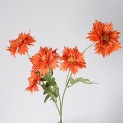 3 Pack Artificial Chrysanthemums 51cm Vibrant Silk Flowers for Event Decor