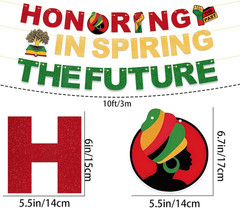Black History Month Decorations Hanging Banner Black History Month Banner and 8P