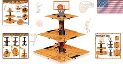 Basketball Party Decorations Cupcake Stand Sports Theme Birthday Favors