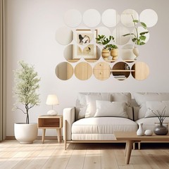 16 Pcs Round Mirrors for Centerpieces Circle Candle Plate Tray 812 Inch