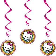 Hello Kitty 3 Ct Hanging Swirls 26″ Decorations