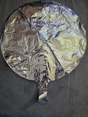 Four (4) HAPPY BIRTHDAY Mylar Balloons, Red 17-18IN Round Foil Helium Balloons