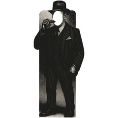 SS11267 1920s 20s Gangster Mobster Cigar New York Harlem Good Fella Stand In Car