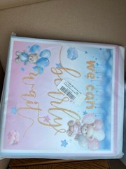 Bear Gender Reveal Balloon Boxes Decorations – 1ooPcs Pink Blue Balloons + MORE