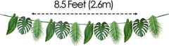 Palm Leaf Garland Tropical Party Decorations 8.5ft Green Jungle Bunting