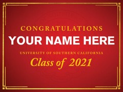Official USC Custom Formal Poster