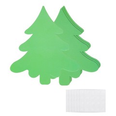 100 Pcs Christmas Tree Cutouts, 3.3 x 3.9 Inch Christmas Tree Shaped Paper Ca…