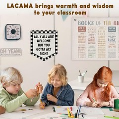 Checkered Classroom Decor Welcome Sign Banner,