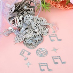 240PCS Disco Ball Foil Confetti Glitter Music Note Party Decorations for 70s 80s