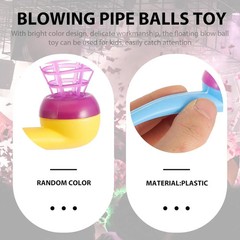 3/50Pcs Floating Ball Balance Blow Pipe Party Favor Birthday Carnival Game
