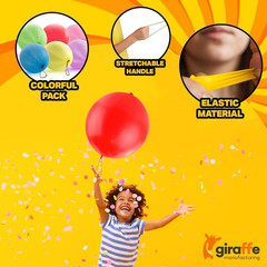 Giraffe 30 Pack Punch Balloons Valentines Party Favors for Kids- 18 Inches Large
