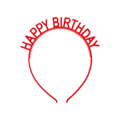 6PCS Colorful Happy Birthday Letter Headband Birthday Party Decoration Happy Bir