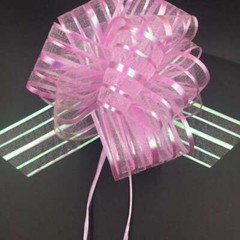 Decor Wedding Pull UK Wrap Party Organza Pom Gift Bow Bows Large 50mm Ribbon
