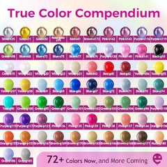 Assorted Rainbow Latex Balloons, 100 Pack 12 inch Round Helium Bright Color Ball