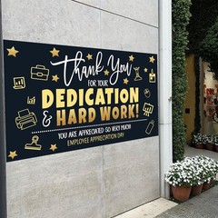 Employee Appreciation Day Banner Backdrop Decorations We Appreciate You Banner A