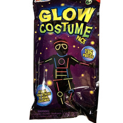 NEW Grafix Glow Costume clothes sticks Pack 136 Pieces ks1