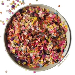 Bright Floral Multicolored Confetti Biodegradable Wedding Confetti Mix Party