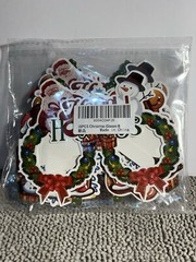 New 16 Pack Christmas Papers Glasses Decorating Multicolor Ornate Decor Kids