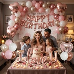 Birthday Room Decorations for Women, Happy Birthday Hotel Room Decorations fo…