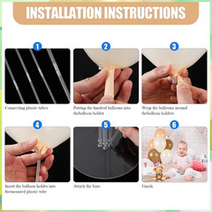 6 Sets Balloon Stand Kit for Table Bear Baby Shower Centerpieces with Balloon Ba