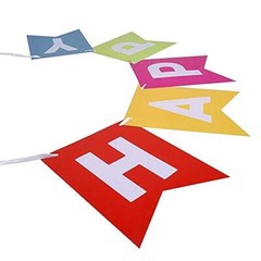 Colorful Happy Birthday Banner Bunting