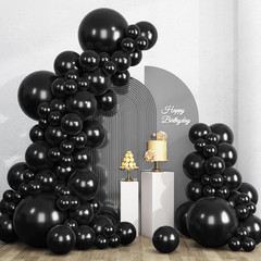 135Pcs Black Balloons Different Sizes 18 12 10 5 Inch for Garland Arch, Latex Ba