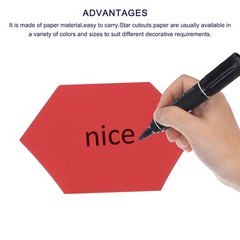 120 Pack Hexagon Cutouts Paper Bulletin Board Decorations Multi-Color 3.9×3.4″