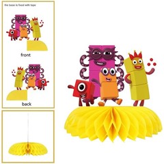 Number Honeycomb Centerpieces 3D Table Decorations Party Supplies