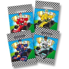 Folat 65094 Formula 1 Small Bags-Pack of 8, Multi-Coloured