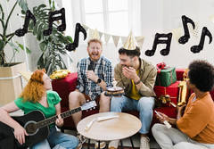 10PCS Music Note Balloons Black Foil Aluminum Balloon Birthday Party Music Theme