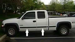 Black Chrome Side Body Trim Molding for 1999-2006 Chevy Half Roll – 10 ft
