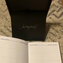 Funeral Guest Book – Black Memory Table Sign and Guest Book Set