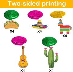 Mexican Fiesta Hanging Swirl Decorations, Cinco De Mayo Party Supplies, Taco …