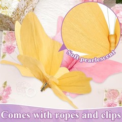 3D Hanging Butterfly Decorations Butterfly Party Decorations 4PCS Pastel Larg…