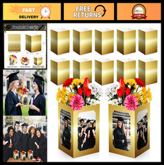 12 Pack Graduation Table Centerpieces | 7″ Photo Display Props | Congrats Grad D