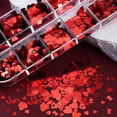 2000 PCS Valentine Heart Confetti Red Table Decorations HollowOut Decor