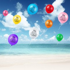72 Pieces Colorful Memorial Funeral Remembrance Biodegradable Funeral Decoration