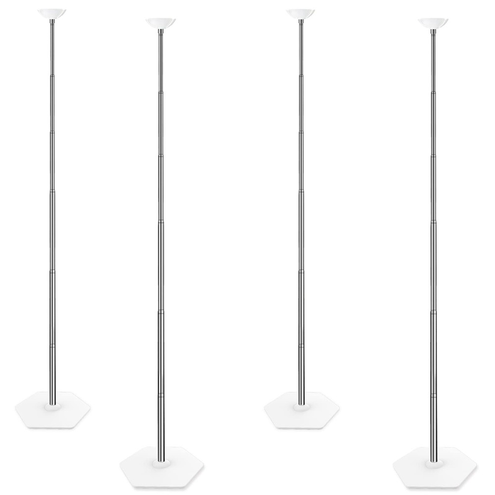 Telescoping Balloon Stand Set of 4, 1.5ft to 7ft Free Adjustable Metal Balloo…