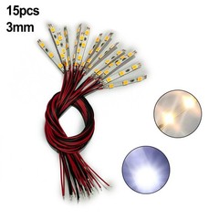 15pcs For Pre Wired White Strip Led For SMD LED Light Flexible 12V ~ 18V New