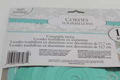 Amscan 12-Piece Teal & White Foil Swirl Decorations Mr & Mrs Love I Do Wedding
