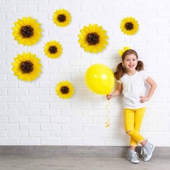 Sunflower Tissue 10 Piece Assortment, (yellow and brown)