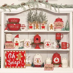 Hot Cocoa Bar Decoration Kit, Gingerbread Man Theme Multicolour