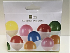 RAINBOW BALLOONS 12 COUNT NIB PERFECT COLORS FOR ANY OCCASION TALKING TABLES