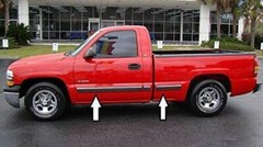Replacement Chrome Side Body Trim Molding for 1999-2006 Chevy Silverado Tahoe