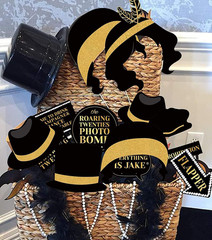 42Pcs 1920s Gatsby Photo Booth Props Roaring 20’s Party Photo Props,1920s Suppli