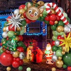 Christmas Balloon Garland Arch Kit 138Pcs Red Green Gold Silver Balloon Arch …