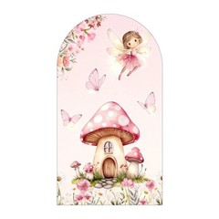 Fairy First Birthday Arch Backdrop Cover Baby Shower Party Background Prop
