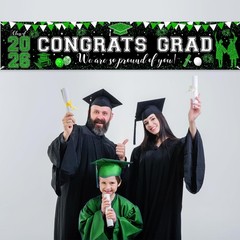 Green Graduation Decorations Outdoor Congrats Grad Banner Large We Are So Pro…