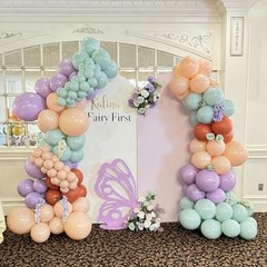Balloons, 60Pcs 12 Inch Pastel Balloons Include Sage Purple Green Pink Yellow