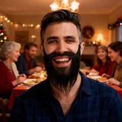 Fake Mustache for Fun – Specially designed for DIY combing and cutting, Reali…